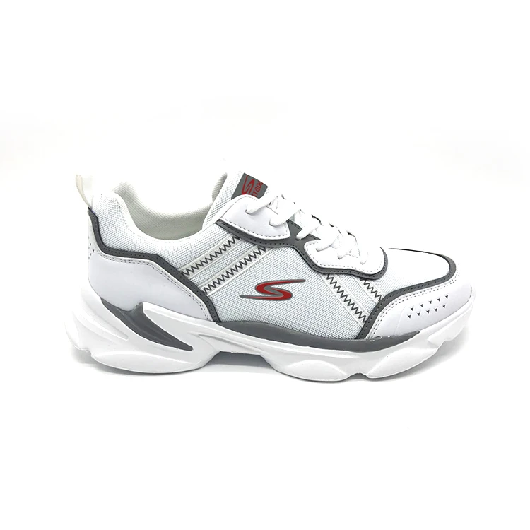 JUSTGOOD 2021 New Customised Original White Casual Sneakers Run Sport Tennis Shoe For Men