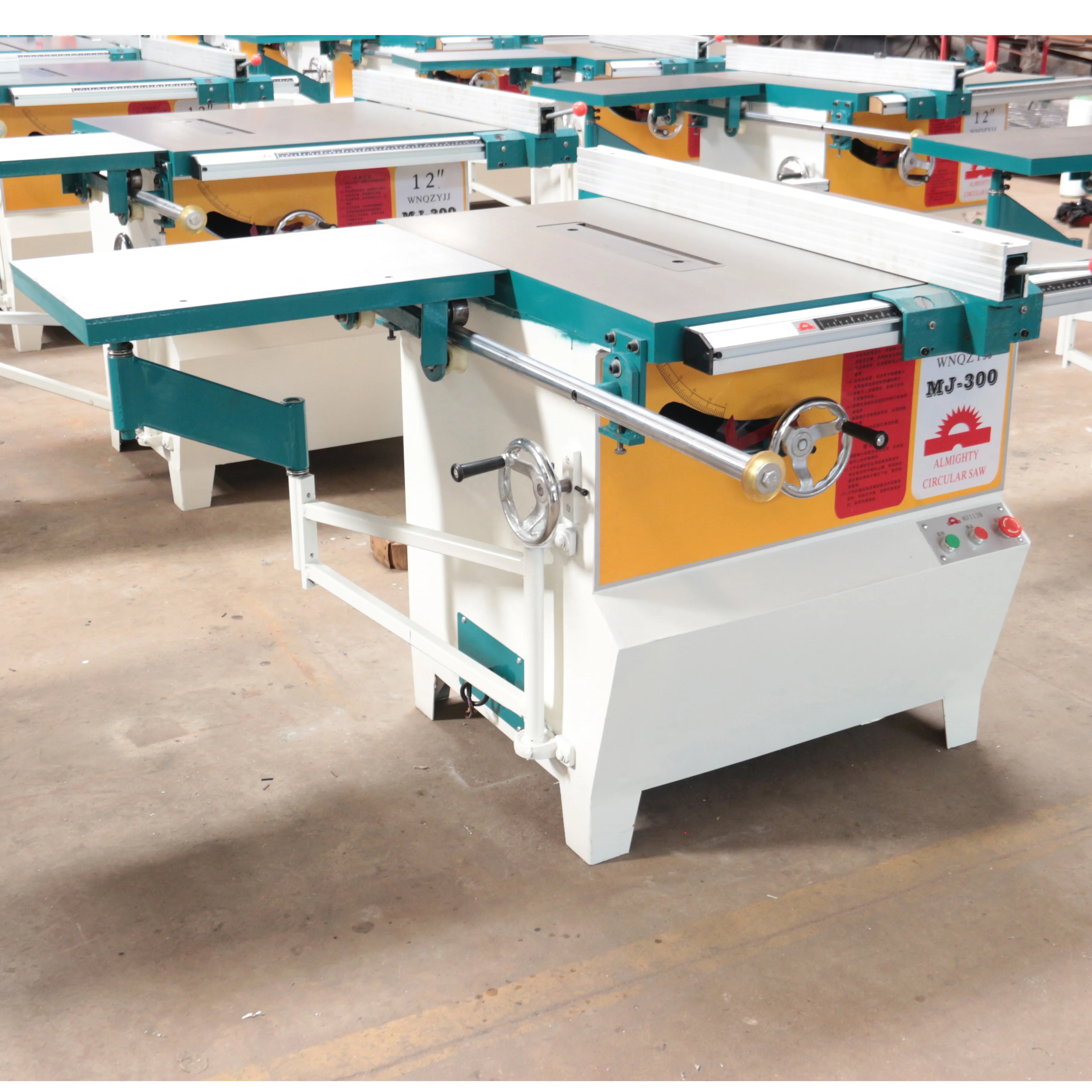 MJ300 Almighty sliding table circular saw with mobile workbench woodworking circular saw