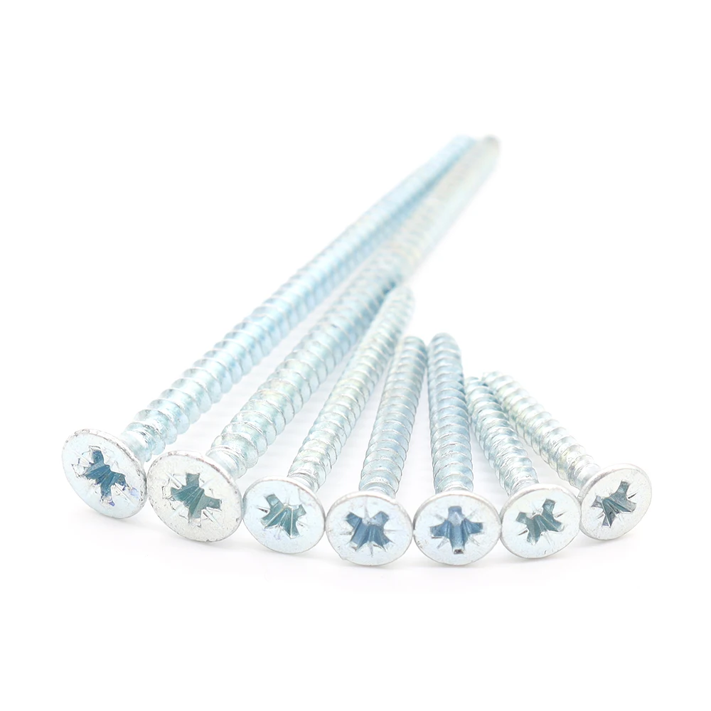 Flat Head Cross Recess Drilling Screw 304 Metal Stainless Steel Self Tapping Screw For Wood Countersunk Custom