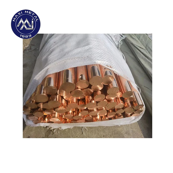 Заводская цена CuBe2 C17500 C17200 Твердый латунный стержень 40 мм 80 мм бериллий медный стержень