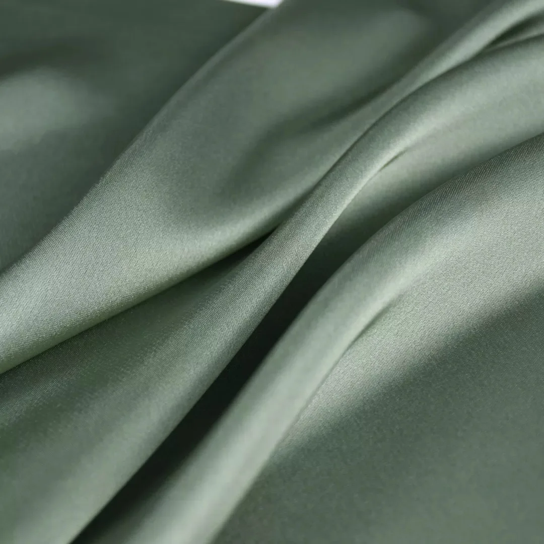 Chinese factory price wholesale elastic acetate fabric satin dyed bridal satin fabric sleeping dress fabric 125gsm