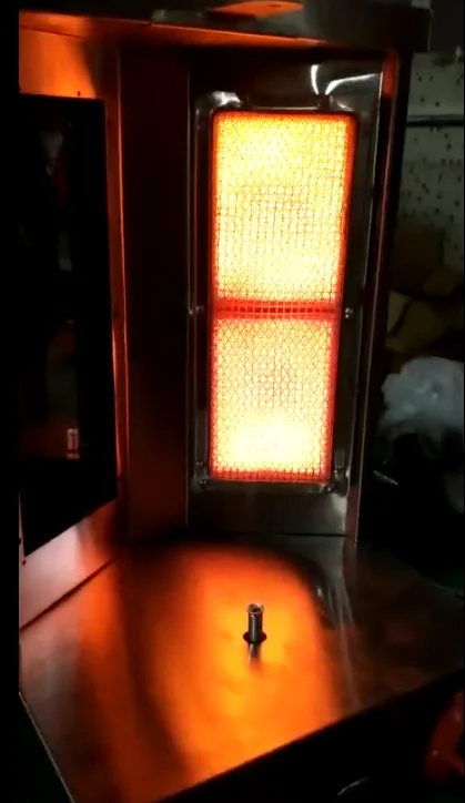 
High Efficiency Ceramic Burners Table top Commercial Gas Mini kebab Maker Machine Gas Shawarma 