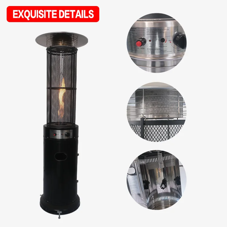Уличный газовый нагреватель из нержавеющей стали поставщик Круглый патио высокого