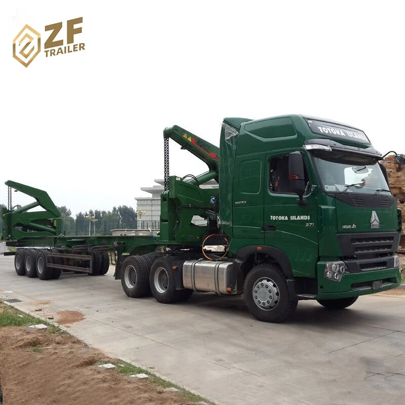 3 axles 20 ft 40 feet self loader container trailer for sale