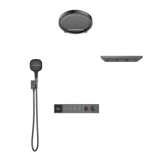 Роскошный настенный скрытый Термостатический смеситель для душа 4 способа