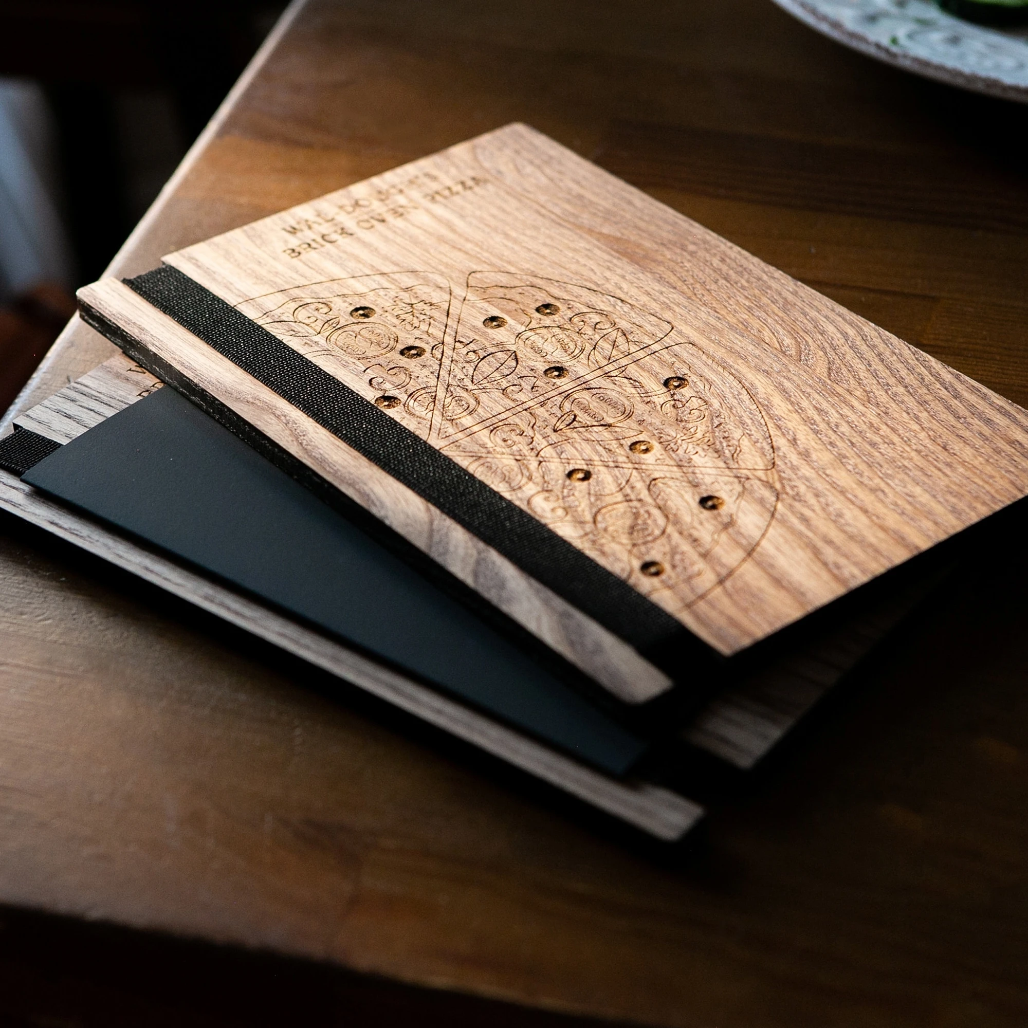 Wooden Menu Holder Wood Cover Custom Menu Folder Clipboard Restaurant Cafe Drink Wine Bar Menu