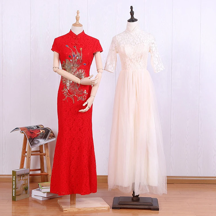 Free Sample Female Linen Clothes Woman Half Body for wedding dress mannequin