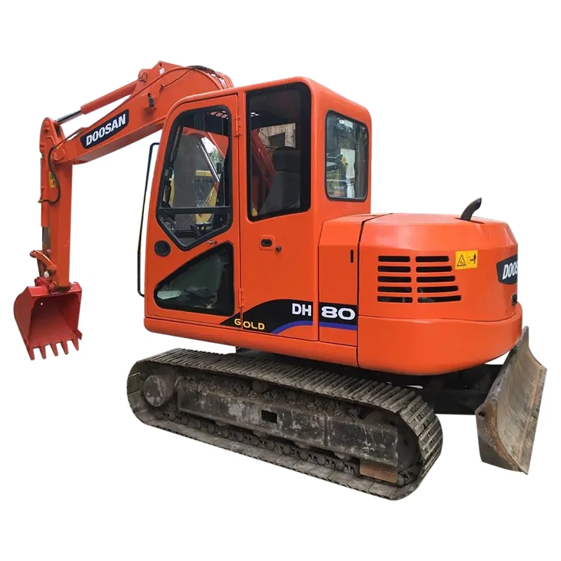 Good condition used excavator 8 ton dh80-7 dh80 gold doosan excavator crawler used excavator for sale