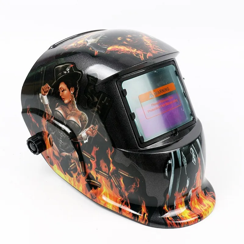 Adjustment Auto Darkening Welding Helmet Combined LED headlights welding mask