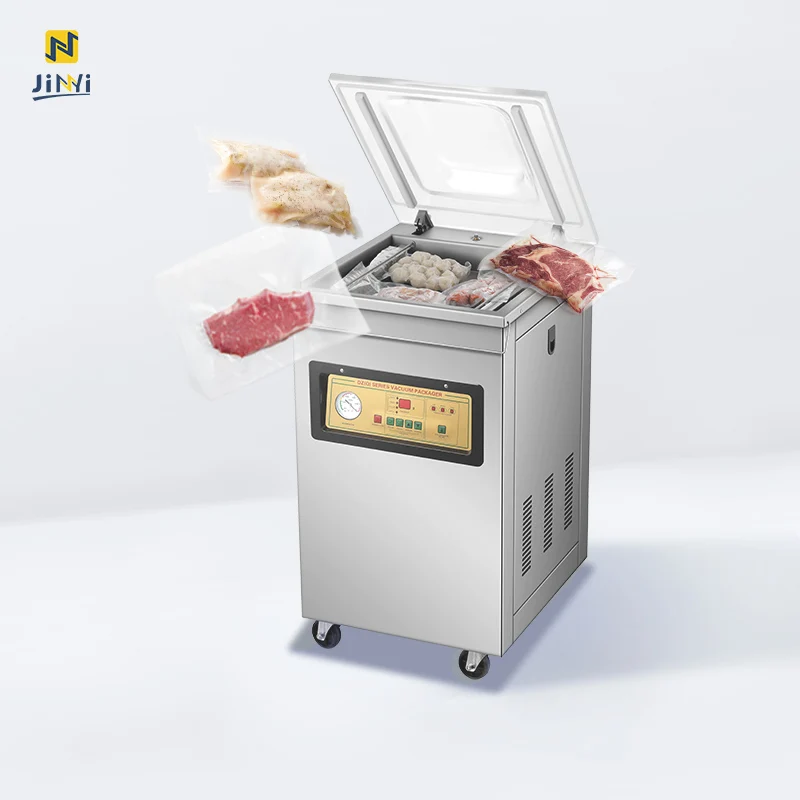 JINYI DZ-400/2E Commercial sweet corn vacuum packing machine meat nitrogen flush vacuum sealer