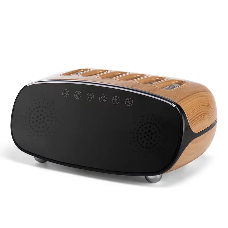 500ml Cool Mist Air Humidifier Essential Oil Diffuser Aroma Speaker with 7 Color Alarm Clock for Household and Hotel Use