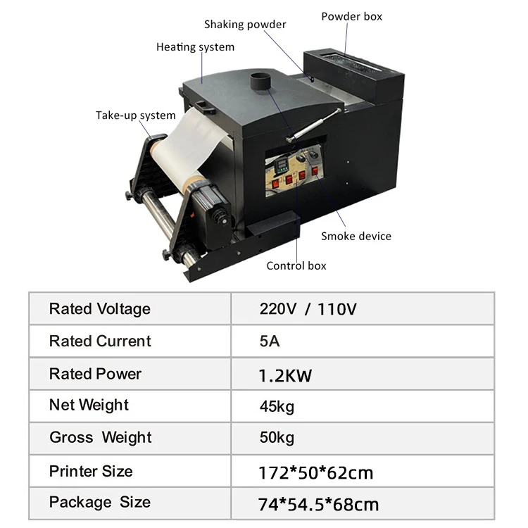 Small Business Digital Textile Printing Machine A3+ Dtf Printer with Dual XP600 Print Head L3119 for T-shirts Printing