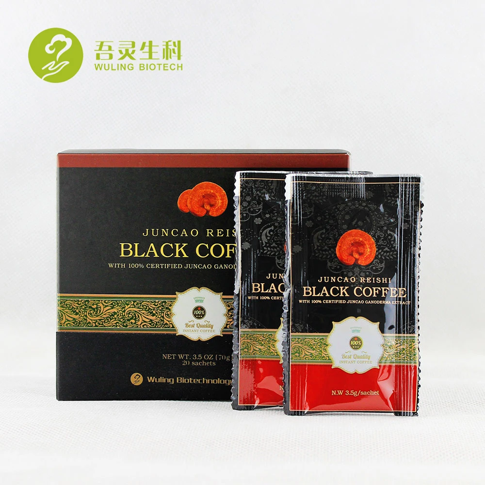 100% bio herb healthy reishi ganoderma lucidum coffee with polysaccharides & triterpense
