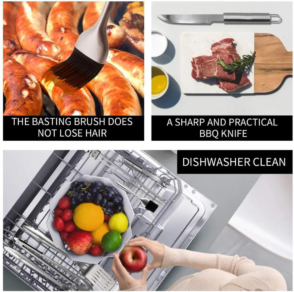 JDSR  barbecue set barbecue knife, shove metal clip barbecue tools