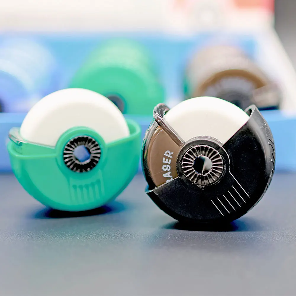 2024 New tire Roller Eraser Color wheel eraser factory customized student fun Office eraser stationery promotion