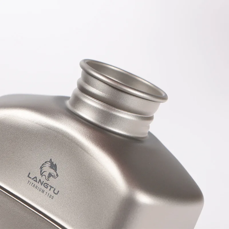 Outdoor Soldier suit Four-piece Kettle Storage Box Lunch Lunch Box Portable Pure Titanium Four-piece Cloth Bag