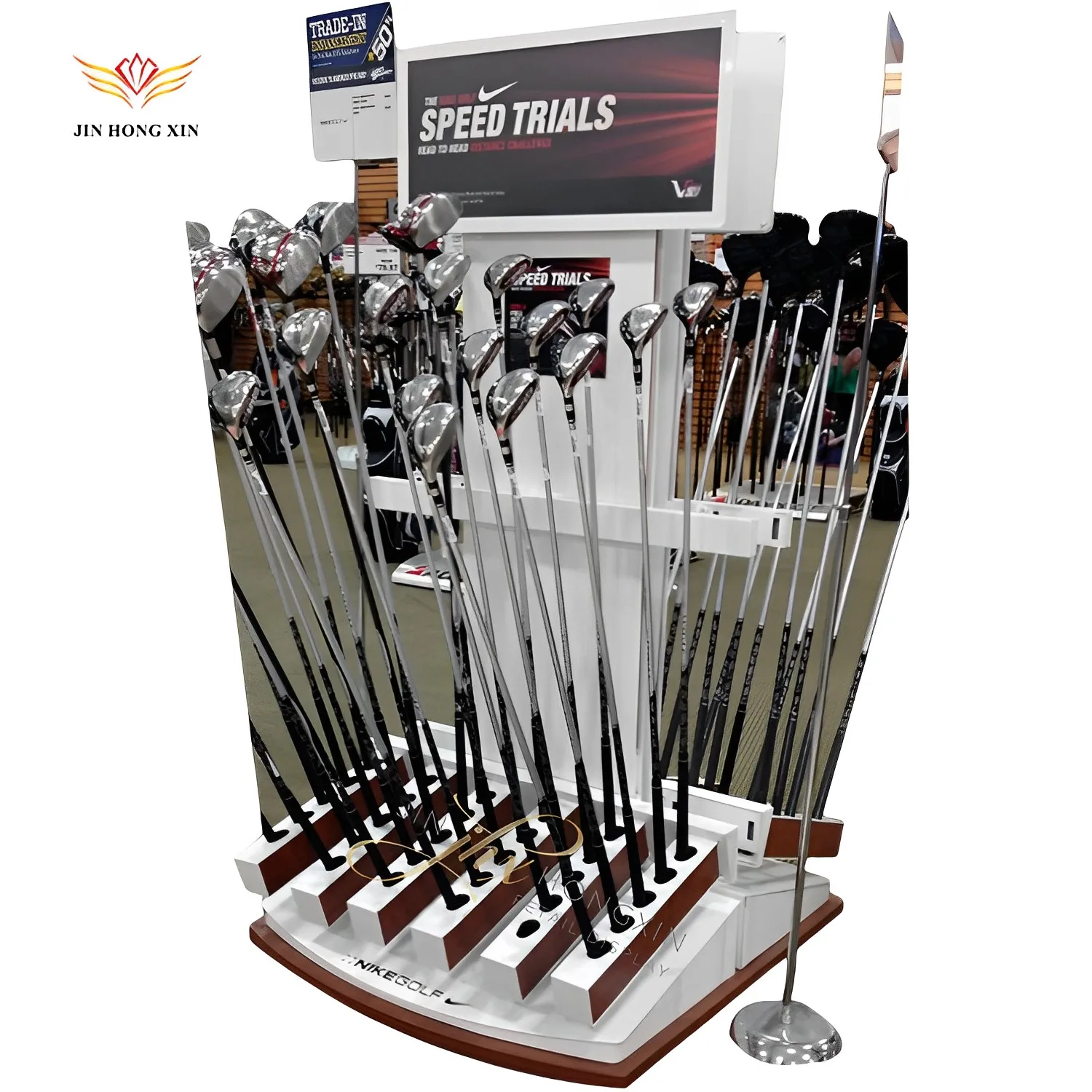 Golf club displays racks grips standard grip equipment stand for sports online store