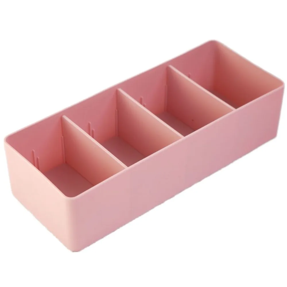 Fashion Plastic Desktop Storage Box Multipurpose Durable Cosmetic Basket Removable Partitions Divided Drawer