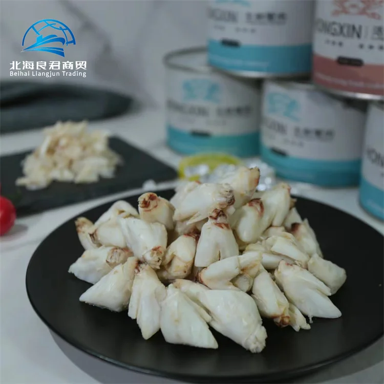 Factory directly sell processed frozen seafood canned fresh Ready to eat or cooked pasteurized chilled crab claw meat
