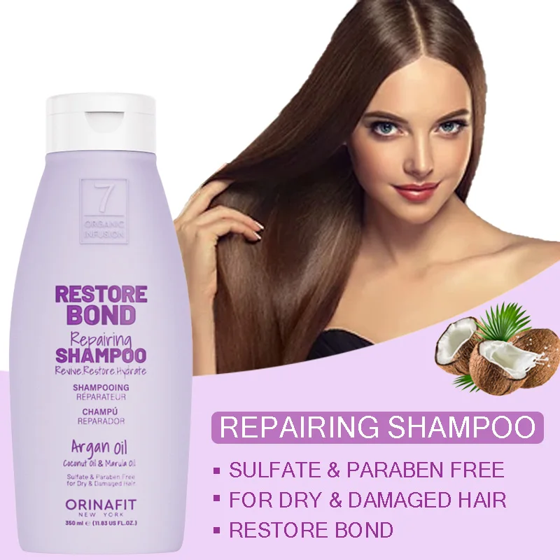 Collagen turkish clarifying organic Custom Oem Odm Shampoo base sulfate free Repairing Revive Argan Coconut Marula oil shampoo