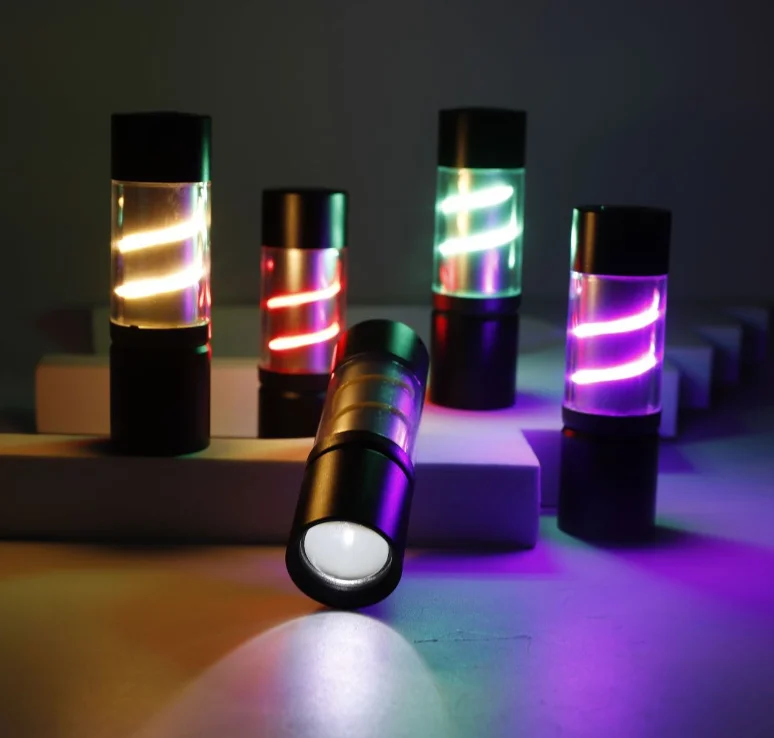 Zoomable Mini Portable LED Torch Flash Lamp 3 Flashing Modes LED Tungsten Camping Flashlight with Waterproof Ipx4