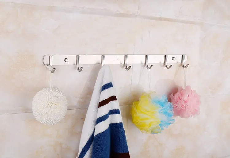 
Sanitary Accessories 5 hangers Robe Clothes Hook Stainless Steel 304 Wall Mounted for bathroom 