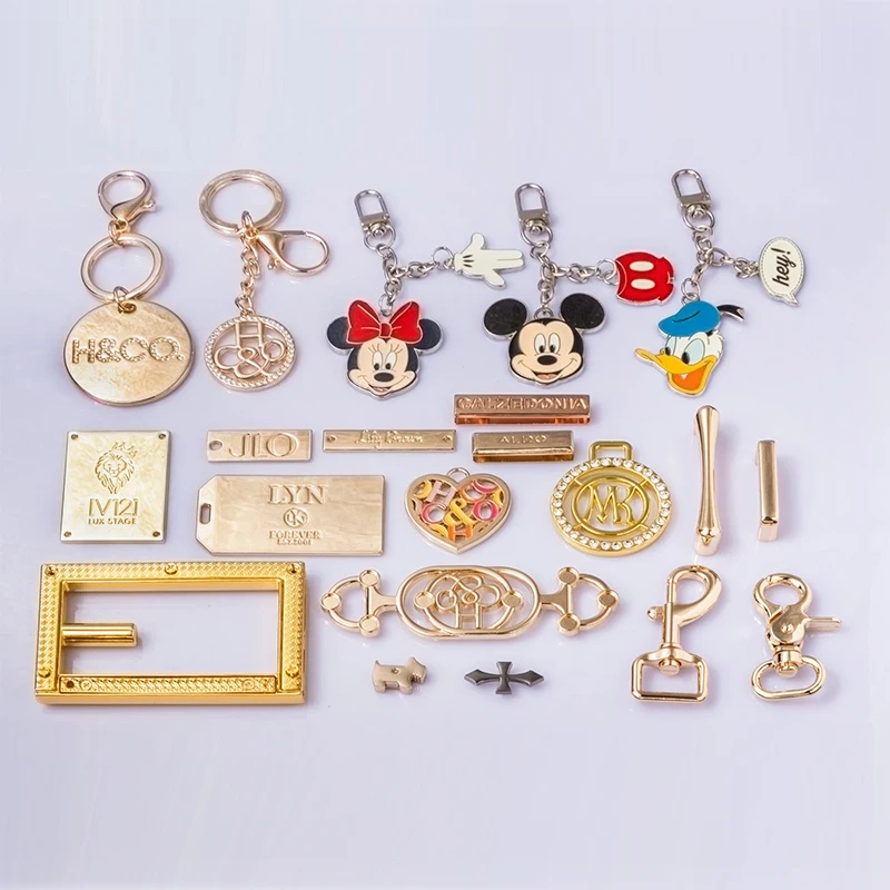 Bag accessories buckle parts hardware design brand metal logo for handbags