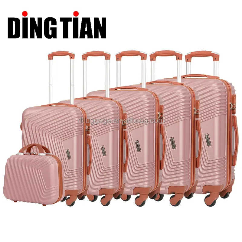 ABS Travel Suitcase Sets Hard Shell Luggage Bags 12 16 18 20 24 28 Inch sets 360 degree trolley suitcase