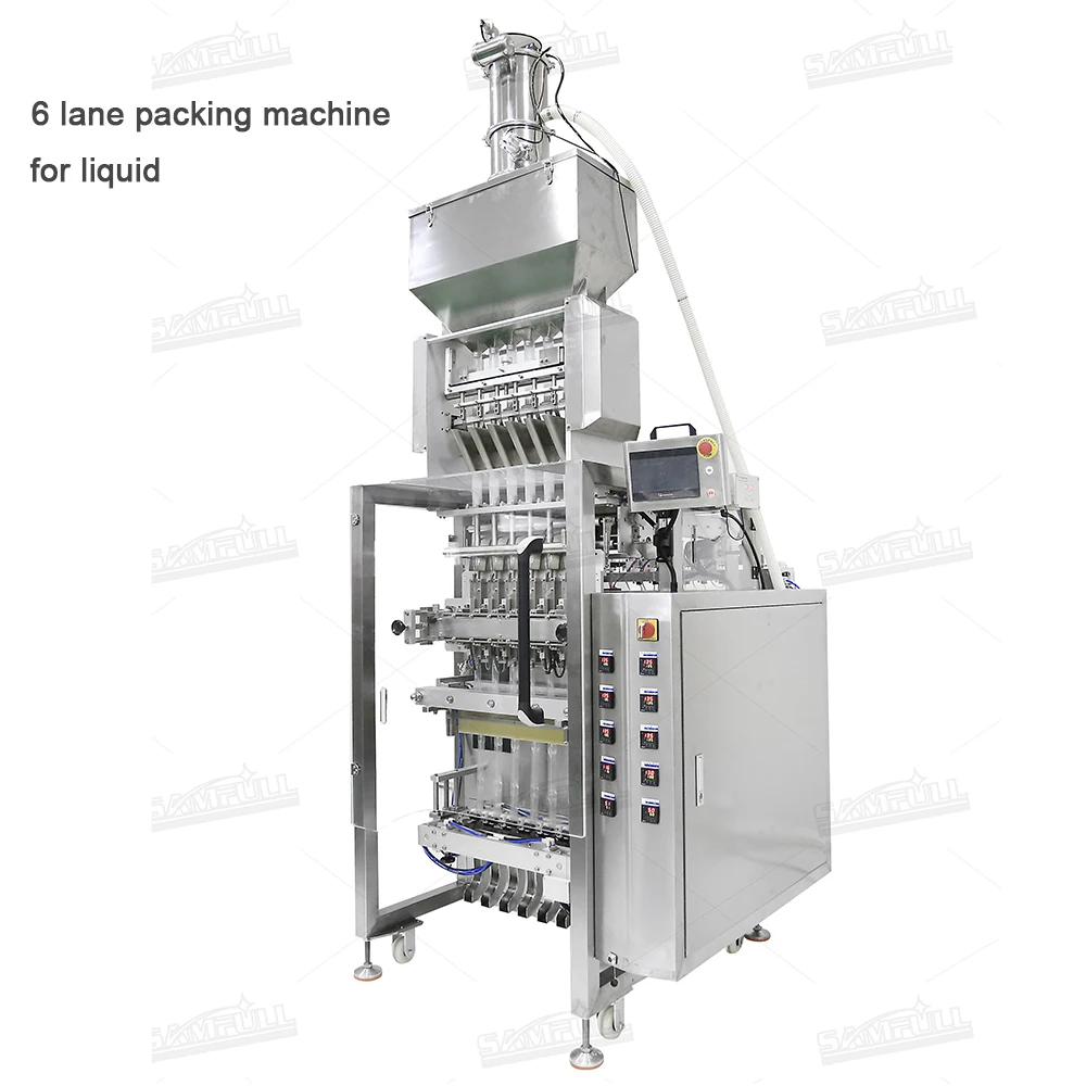 Automatic multitrack pouch liquid packing machine small sachet essential oil filling machine