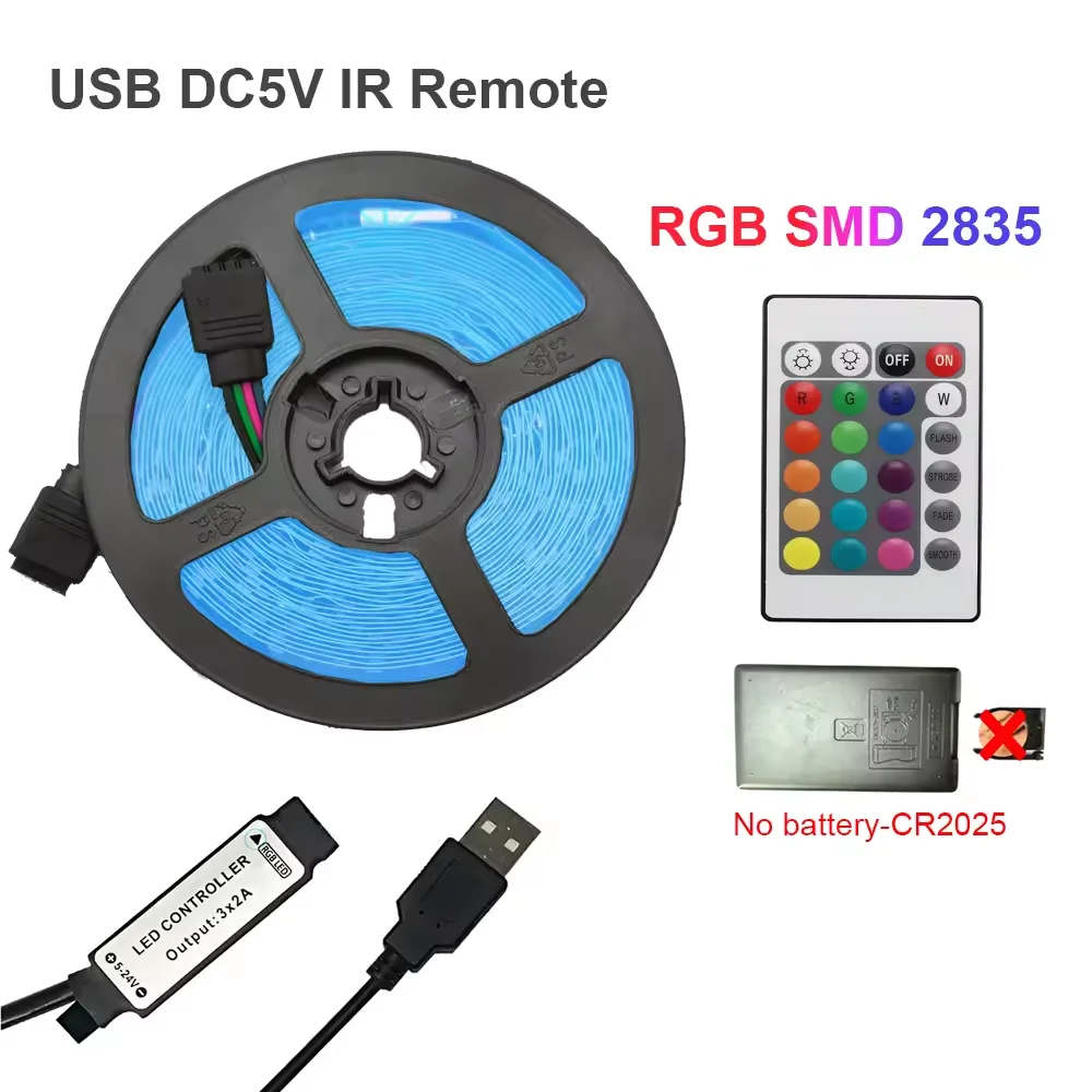 Joystar 5 м USB Ambilight светодиодные полосы света комплект водонепроницаемый открытый RGB PCB корпус IP65 пульт дистанционного управления для телевизора подсветка