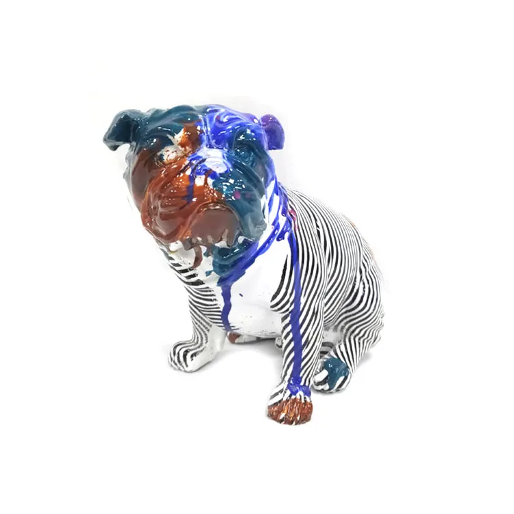 Wholesale Statues resin dog figurine crafts for home decoration life size from china