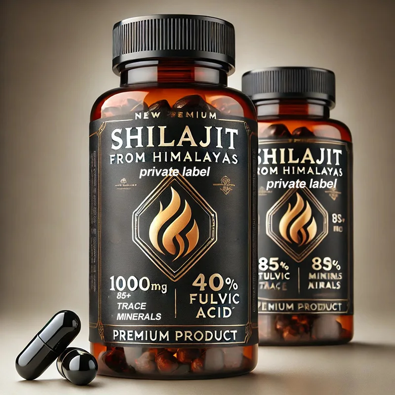 Oem Odm Private Label Himalayan Shilajit Resin Extract Capsules Pure Natural Shilajit Capsule