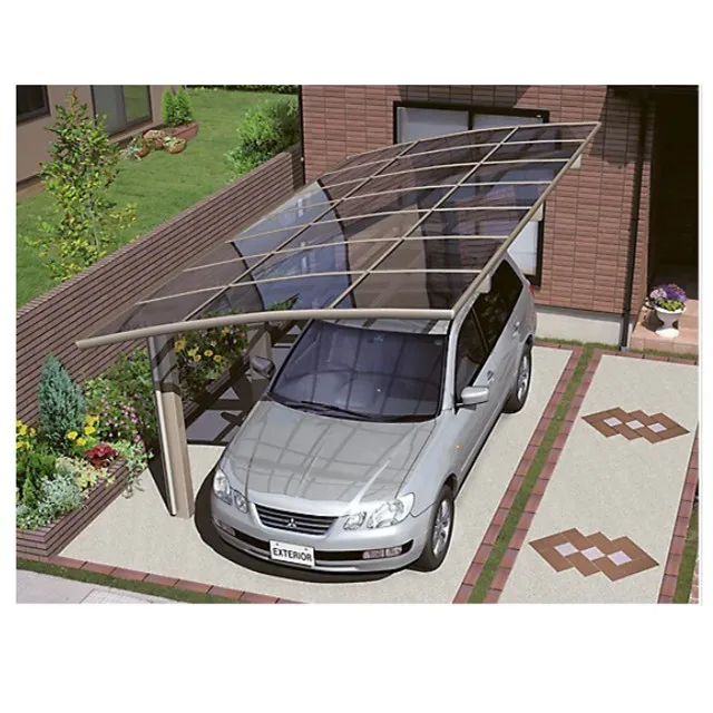 Green cheap aluminium mobile carport