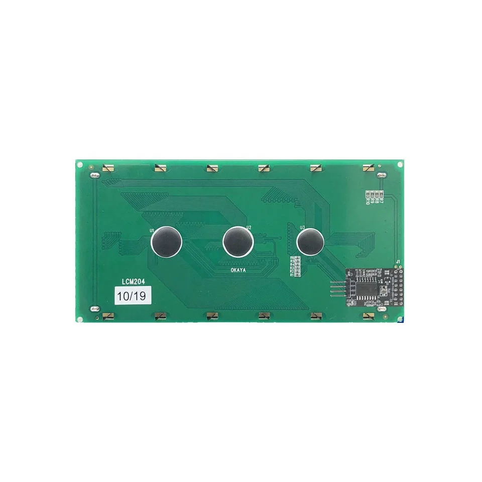 204 2004 20X4 Largest Size Serial I2C IIC Yellow Green Character LCD Module Display Screen Panel LCM with LED Backlight