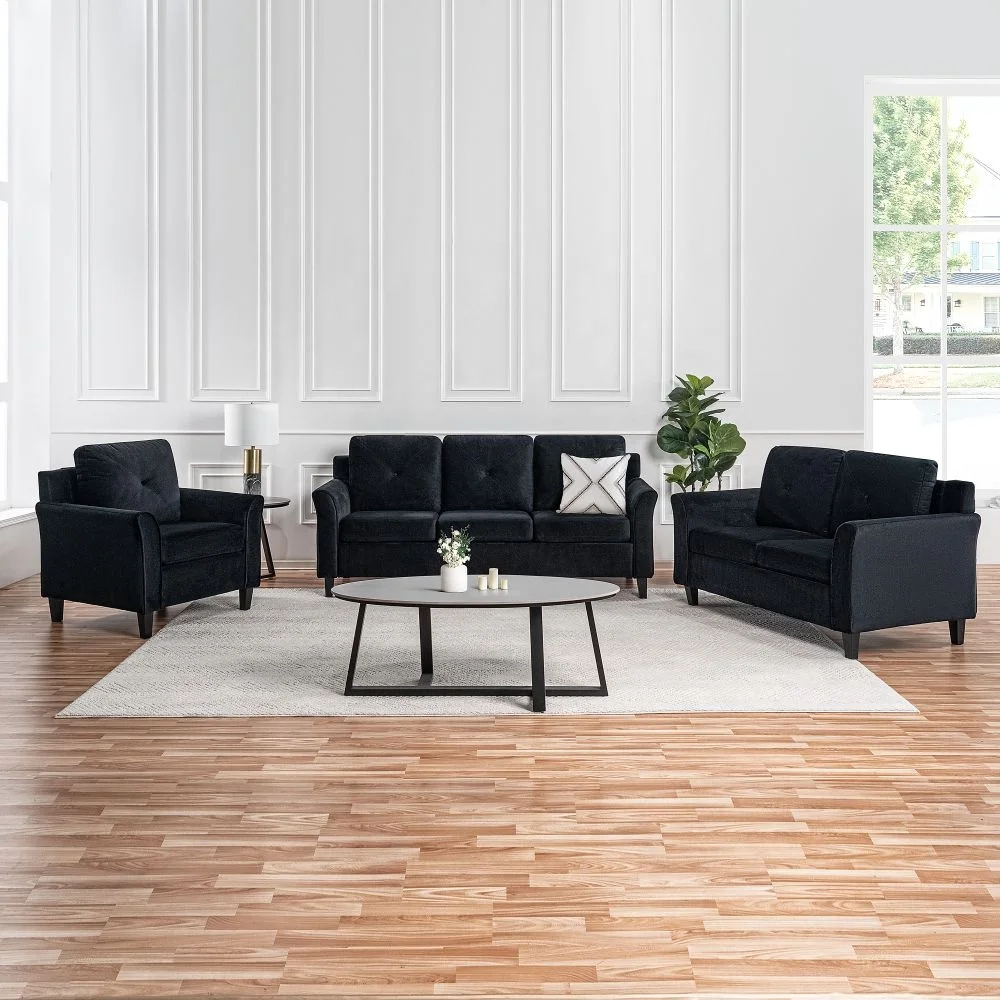 Factory selling modern 3-seat sofa furniture living room modern sofa set fabric high-end furniture sofa.