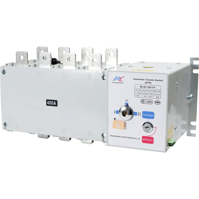 Factory 4P 400A isolated dual power automatic transfer switch ATS three-phase four-wire 380V switch