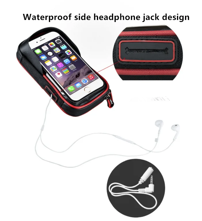 
Multifunctional bicycle upper tube bag waterproof touch screen bike mobile phone holder bag water proof 