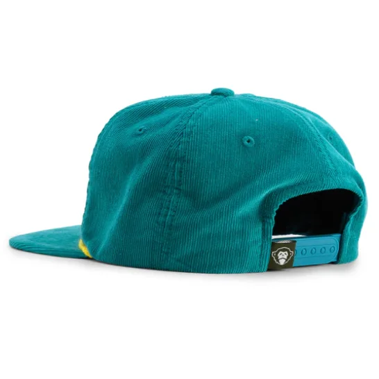 HB Custom 3D Embroidery Logo Unstructured Green Purple Corduroy Snapback Cap Corduroy Snapback Hats Soft Dad Howler Hats Brother