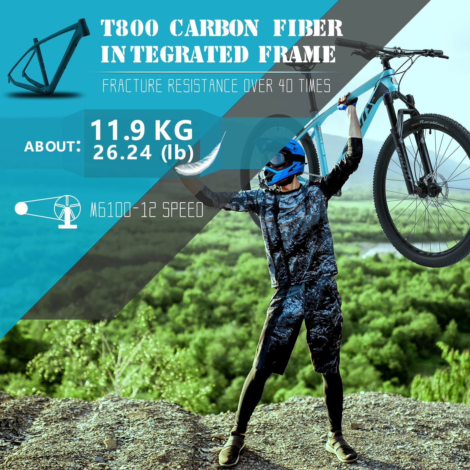 SAVA Gravel Road Bike 700x40C Carbon Fiber Bicycle with 40C Tires Racing 18