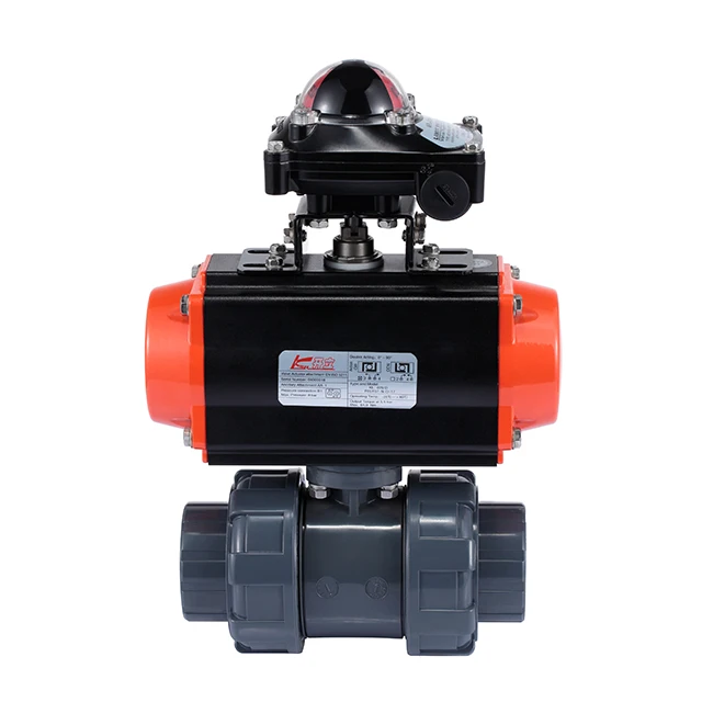 
DN80 Ball Valve Pneumati Actuator PVC U PVC ball valve 