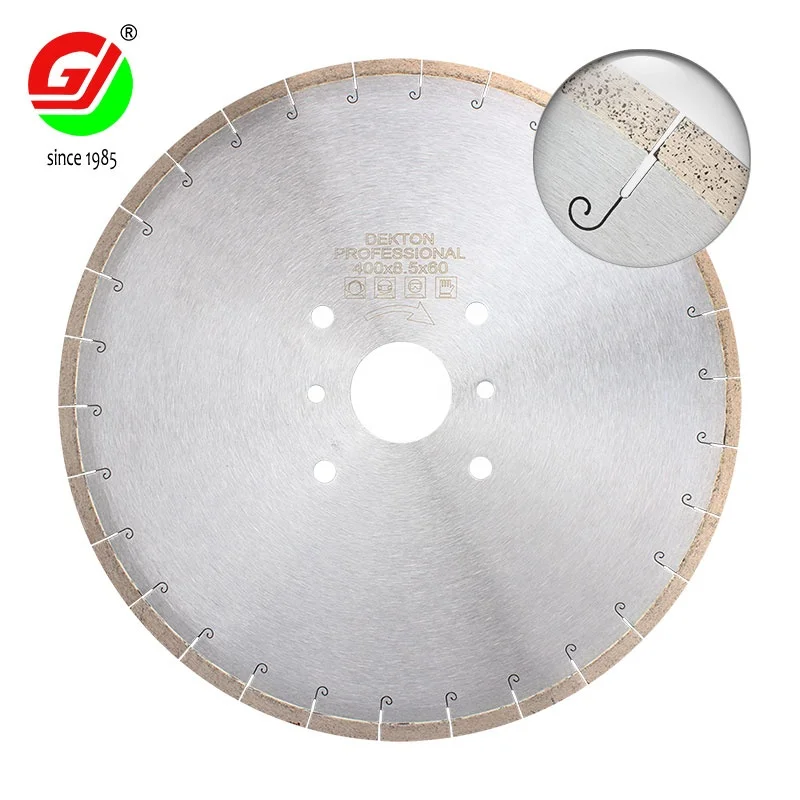 16 in. 400 mm Hot Press Cutting Blade Diamond Saw Blade for Professional Dekton Cutting Ceramic Granite Rock Slab Saw Blade