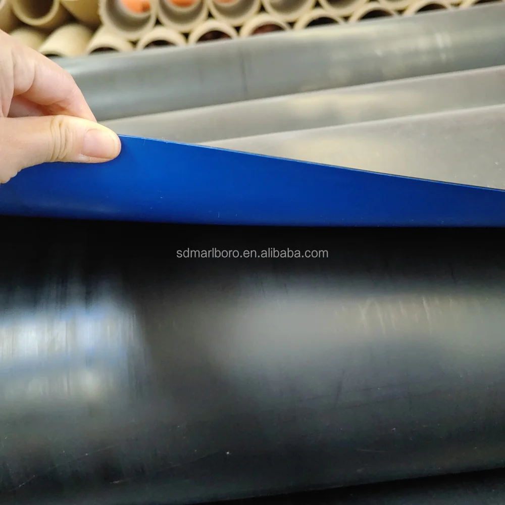 0.5mm 0.75mm Fish Pond Liner Aquaculture HDPE Plastic Sheet Dam Liner for Aquaculture Farm HDPE Geomembrane