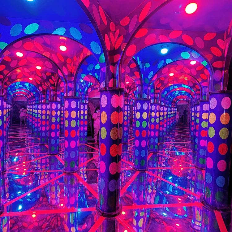 Attraction mirror labyrinth customized theme park amusement rides mirror maze for sale