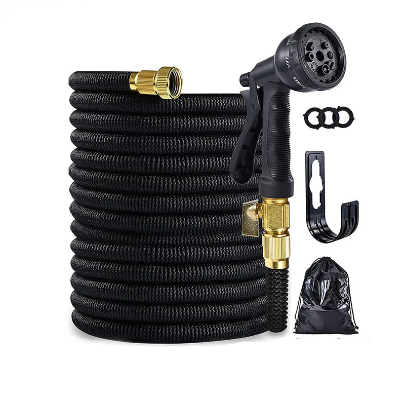 50ft high resistant garden telescopic water hose retractable soft water hose for garden and car