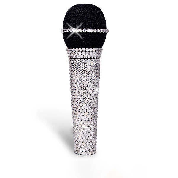 Шикарный микрофон со стразами и