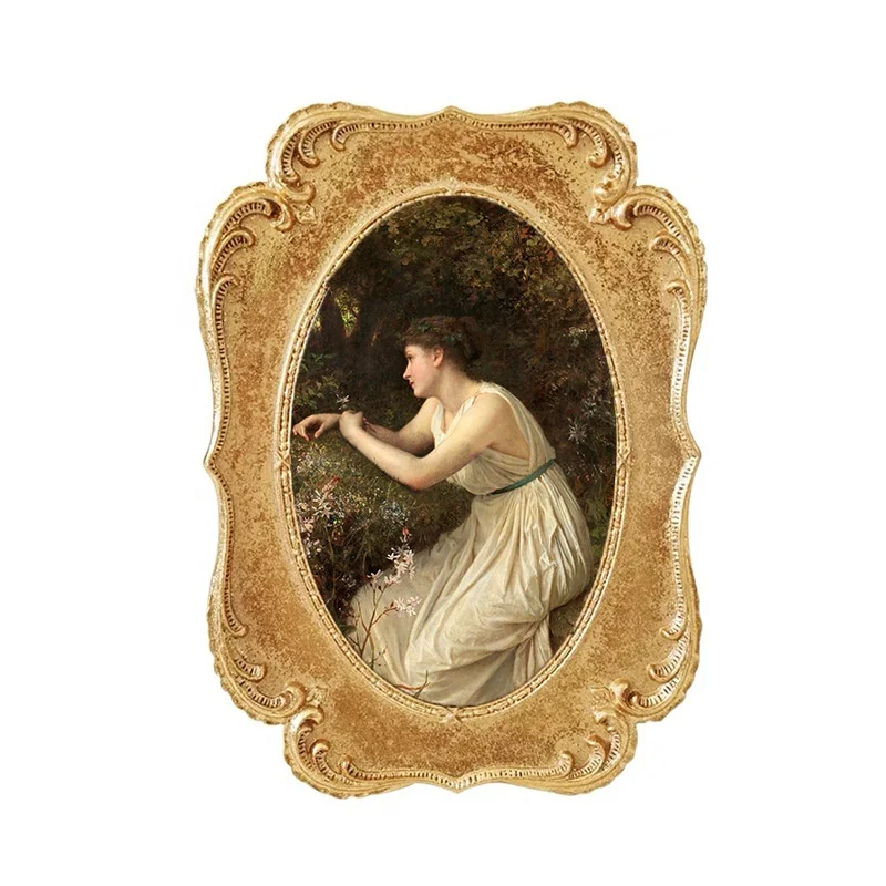 Huifeng Wholesale Custom Hot Selling High Quality Vintage Baroque Style Resin Photo Frame