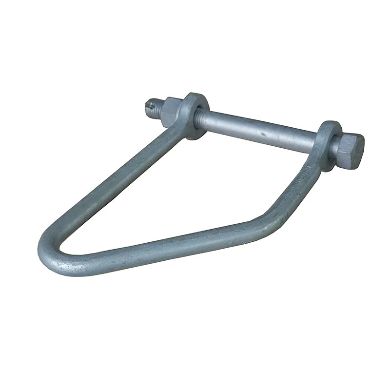 Customized Size Special Bending Any Shape Wire Forming Galvanized Adjustable Metal V Bolts  With Nuts