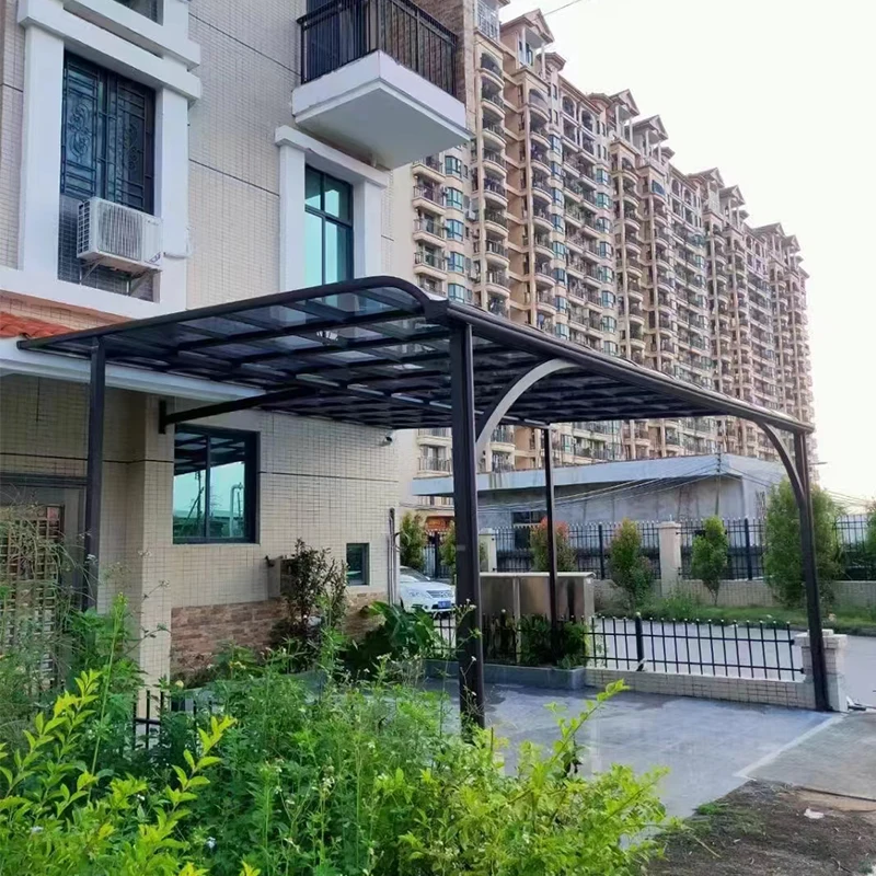 OEM подгонять Высокая несущая способность алюминиевая рама из поликарбоната сплошной лист патио тент