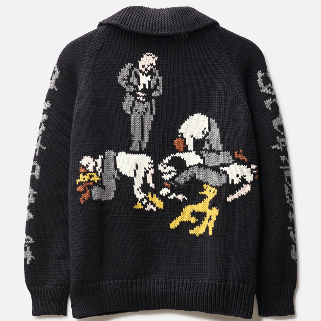 2023 Custom LOGO OEM men sweaters Intarsia Cotton Zip Up Cardigan Sweater Custom Casual Knitted Jacket Coat Knitwear For Men