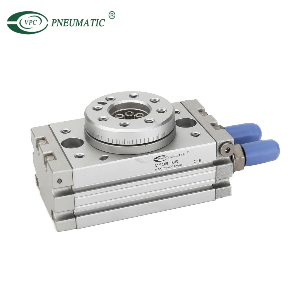 SMC type MSQ Series 90 180 Degrees Swing Solid Aluminum Pneumatic Rotary Table Actuator Cylinder